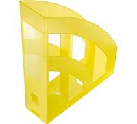 helit h2361011 Portariviste Economy, DIN A4 - C4, Plastica, Giallo/Traslucido