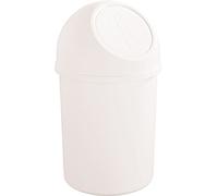 helit H2401005 - Cestino a pressione the flip 6 L bianco | Cestino con coperchio a pressione per uno smaltimento igienico dei rifiuti