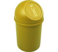 helit H2401018 - Cestino a pressione the flip 6 L giallo | Cestino con coperchio a pressione per uno smaltimento igienico dei rifiuti
