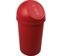 helit H2401125 - Cestino a pressione the flip 13 L rosso | Cestino con coperchio a pressione per uno smaltimento igienico dei rifiuti