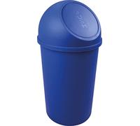 helit H2401234 - Cestino a pressione the flip 25 L blu | Cestino con coperchio a pressione per uno smaltimento igienico dei rifiuti