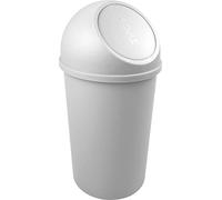 helit H2401282 - Cestino a pressione the flip 25 L grigio chiaro | Cestino con coperchio a pressione per uno smaltimento igienico dei rifiuti