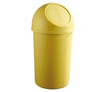 helit H2401318 - Cestino a pressione the flip 45 L giallo | Cestino con coperchio a pressione per uno smaltimento igienico dei rifiuti