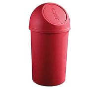 helit H2401325 - Cestino a pressione the flip 45 L rosso | Cestino con coperchio a pressione per uno smaltimento igienico dei rifiuti