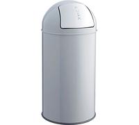 helit h2401787 contenitore per rifiuti in metallo, 30 L, colore: grigio chiaro