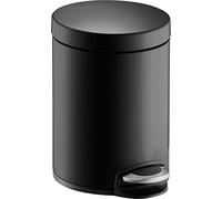Helit H2403595 - Pattumiera classica in metallo, 5 l, nero