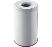 helit H2515682 - Cestino di sicurezza "the guardian" 30 L grigio chiaro | Cestino di sicurezza con testa antincendio per la prevenzione degli incendi