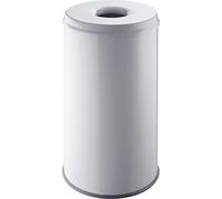 helit H2515882 - Cestino di sicurezza "the guardian" 50 L grigio chiaro | Cestino di sicurezza con testa estintore per la prevenzione degli incendi