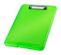 helit H2532050 - Cartella DIN A4 con clip, verde traslucido, cartellina, tavolo da disegno