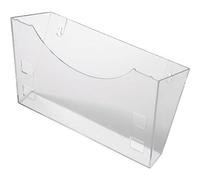 helit H6103002 - Supporto da parete the grid trasparente | Portadepliant da parete per materiale informativo e volantini