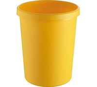 Helit H6106218-Cestino per la carta Woodluv, grande, 45 L, colore: giallo