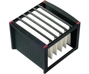 Helit H6110092 Contenitore per cartelle sospese Nero, Rosso 1 pz.