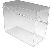 Helit H6214702 file di piccole dimensioni per 300 carte, DIN A7, orizzontale, trasparente