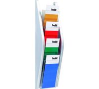 helit H6270300 - Espositore a arco da parete "the arc" 1/3 DIN A4 argento