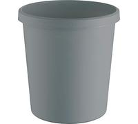 helit H6405882 - Cestino "the green german", 18 litri, in plastica riciclata con angelo blu, certificato, grigio chiaro, 1 pezzo