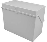 helit Klein-Karteikasten A7 quer, lichtgrau, unbestückt