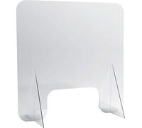 helit - Schermo protettivo igienico The Guard, 3 pezzi, 60 x 60 cm | Protezione trasparente in acrilico con sportello di passaggio per casse, banconi e aree reception