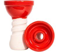 Helium SE - Ghiaia di narghilè più gusto, fumo e durata - realizzata a mano in Spagna fango bianco, chamotte e smalti colorati - Vaschetta Shisha Premium compatibile con manager di calore narghilè