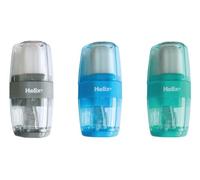 Helix Duo 049910 - Temperamatite a foro singolo e gomma, colori assortiti
