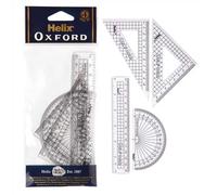 Helix Oxford Scuola Geometria Set Quadrato Righello Maths Goniometro Cancelleria