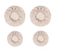 Hell Blues HB, copriciotole per alimenti, 100% organico, elastico, confezione da 4 pezzi, non sbiancato, riutilizzabili, piccole (adatto fino a 10.2 cm,16.5 cm)