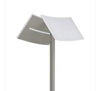 HELL Evolo CCT Lampada LED da pavimento con lampada da lettura, tortora HELL