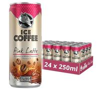 HELL Ice Coffee Pink Latte | Edizione Limitata | Gusto Fragola e Cioccolato Bianco | 24 x 250ml Lattine Multipack | Caffeina 40mg/100ml | Contiene estratti di caffè Arabica | Pronto da bere