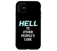 Hell is Other People Code Funny Coding Programmatore di computer Custodia per iPhone 11
