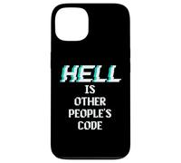 Hell is Other People Code Funny Coding Programmatore di computer Custodia per iPhone 13