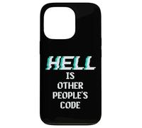 Hell is Other People Code Funny Coding Programmatore di computer Custodia per iPhone 13 Pro