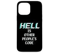 Hell is Other People Code Funny Coding Programmatore di computer Custodia per iPhone 13 Pro Max