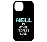 Hell is Other People Code Funny Coding Programmatore di computer Custodia per iPhone 14