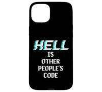 Hell is Other People Code Funny Coding Programmatore di computer Custodia per iPhone 15 Plus