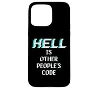 Hell is Other People Code Funny Coding Programmatore di computer Custodia per iPhone 15 Pro Max