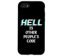 Hell is Other People Code Funny Coding Programmatore di computer Custodia per iPhone SE (2020) / 7/8