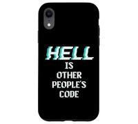 Hell is Other People Code Funny Coding Programmatore di computer Custodia per iPhone XR