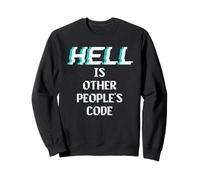 Hell is Other People Code Funny Coding Programmatore di Computer Felpa