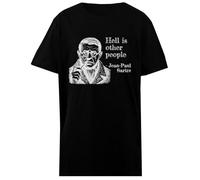 Hell Is Other People T-Shirt per Bambini in Cotone Nero Base Basic Cotton Black Children's T-Shirt