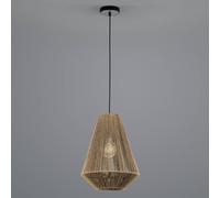 HELL Lampada a sospensione in carta Rope, marrone, Ø 33cm HELL