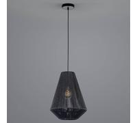 HELL Lampada a sospensione in carta Rope, nero, Ø 33cm HELL