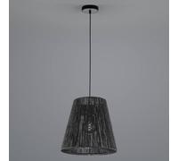 HELL Lampada a sospensione in carta Rope, nero, Ø 38cm HELL