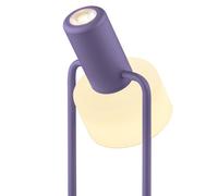 HELL Lampada da tavolo LED Banji, viola, altezza 37 cm, dimmer a pulsante HELL