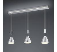 Hell Leni Lampada a sospensione LED 3 fuochi, nichel