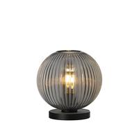 HELL Lampada da tavolo Loft con vetro fumé, 1 luce, rotonda HELL