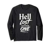Hell Lost Another One - 1 Corinthians 15:55 Christian Faith Maglia a Manica