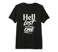 Hell Lost Another One - 1 Corinthians 15:55 Christian Faith Maglietta Premium