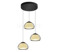 HELL Luxxo lampada a sospensione LED, rotonda, 3 luci con dimmer, 20637/3-06, Luxxo [Lampade per Interni > Lampade a Sospensione]