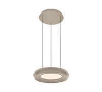 HELL Lampada LED a sospensione Lys, color sabbia, Ø 45 cm, CCT, telecomando HELL