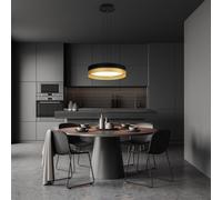 Hell Mesh Lampada a sospensione LED, nero/dorato - 45 cm