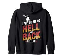 Hell Michigan Sono Stato all'inferno e Ritorno Felpa con Cappuccio